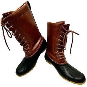 Women Refresh‎ Winter Boots Brown Color Size 10- Hunter 03